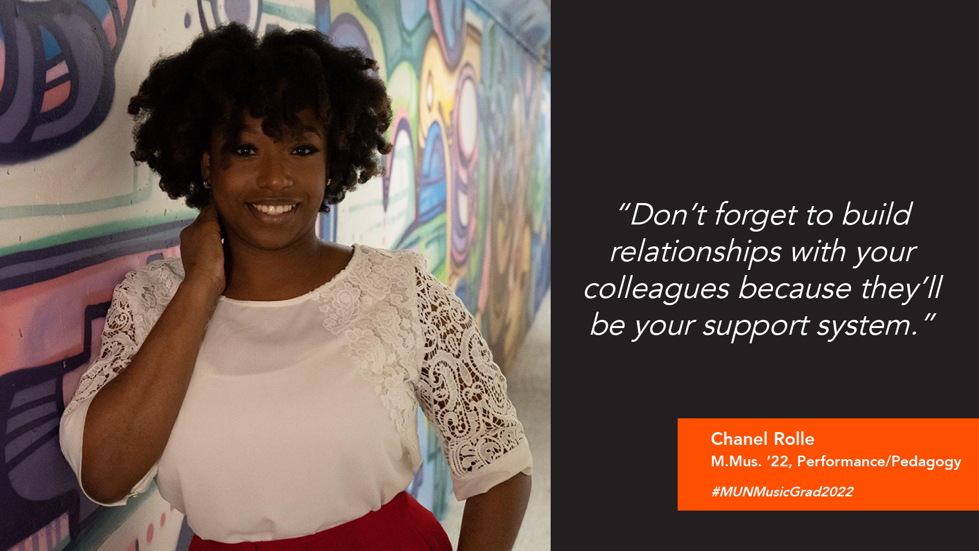 Chanel Rolle with quote